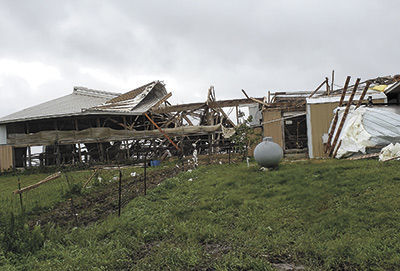 Richland Dairy after tornado